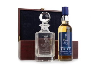 Lot 1725 - UEFA CUP FINAL GLASGOW 2007 HIGHLAND SINGLE MALT AND DECANTER