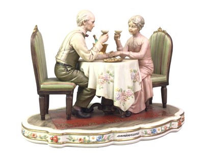 Lot 337 - CAPODIMONTE FIGURE GROUP