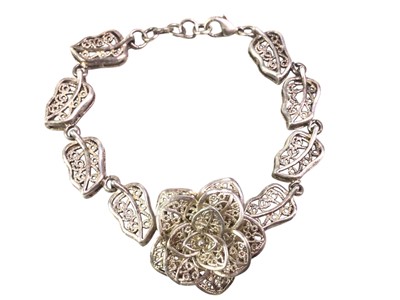 Lot 481 - GROUP OF SILVER JEWELLERY