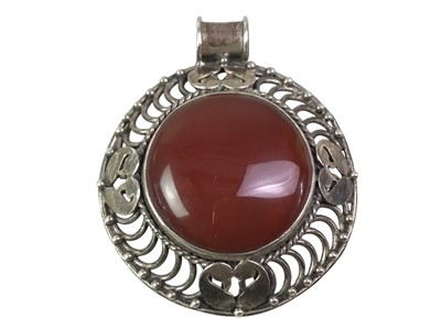 Lot 485 - GROUP OF SILVER JEWELLERY