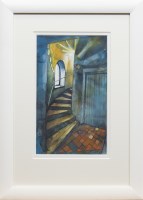 Lot 233 - * BRYAN EVANS, COTTIERS STAIRS watercolour on...