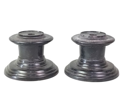 Lot 496 - PAIR OF VICTORIAN CAST METAL PLINTHS