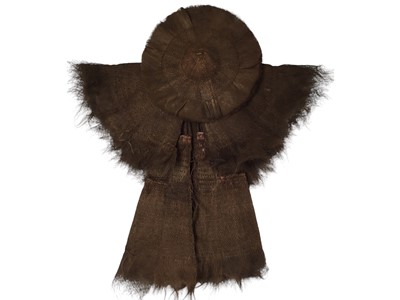Lot 1583 - CHINESE COIR RAINCOAT WITH HAT
