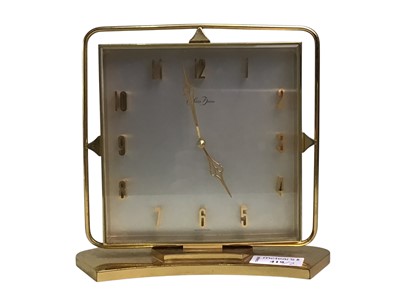 Lot 419 - BRASS SAINT BLAISE MANTEL CLOCK