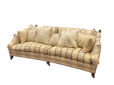 Lot 252 - LARGE KNOLL SETTEE AND MATCHING ARMCHAIR