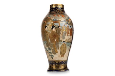 Lot 1586 - JAPANESE SATSUMA VASE