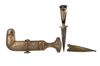 Lot 1593 - TWO ARABIC DAGGERS