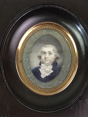 Lot 590 - TWO PORTRAIT MINIATURES
