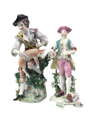 Lot 637 - TWO DERBY PORCELAIN GROUPS