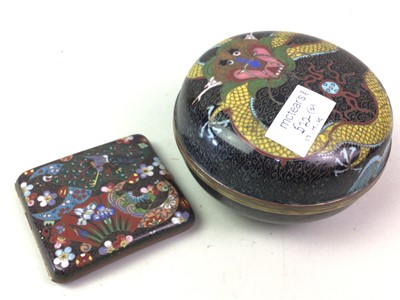 Lot 522 - JAPANESE CLOISONNÉ CIGARETTE CASE