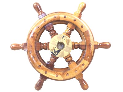 Lot 554 - SMALL SHIP'S WHEEL