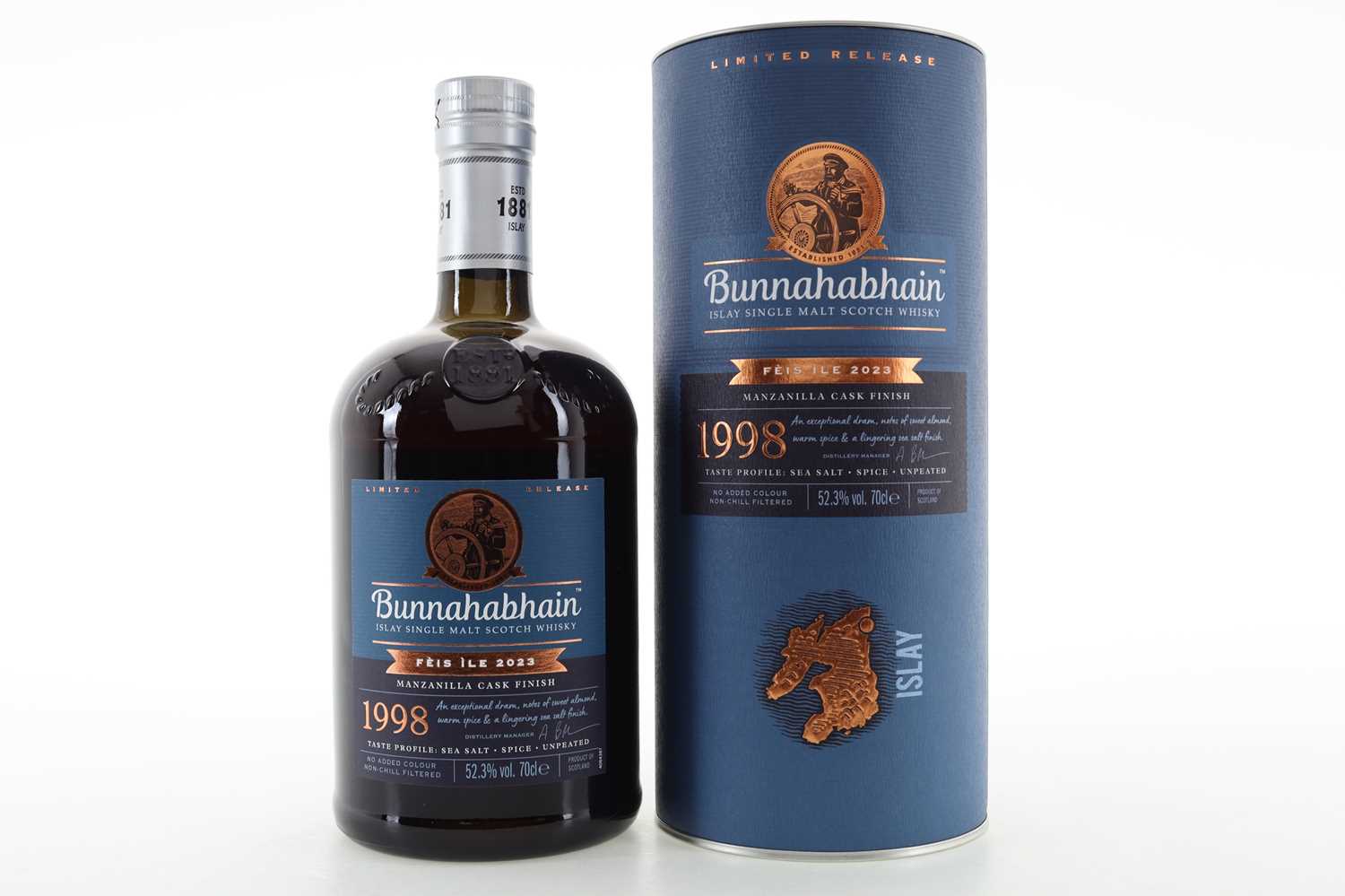 Lot 114 - BUNNAHABHAIN 1998 MANZANILLA FINISH FEIS ILE 2023