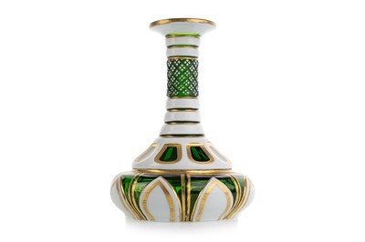 Lot 1263 - BOHEMIAN GLASS VASE