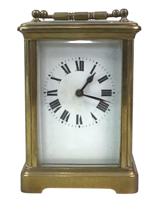 Lot 629 - EDWARDIAN CARRIAGE CLOCK