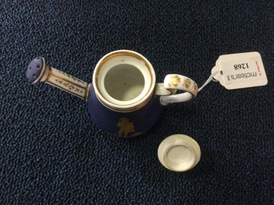 Lot 1268 - MINIATURE CERAMIC WATERING CAN
