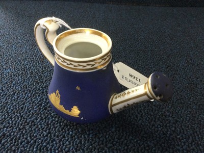 Lot 1268 - MINIATURE CERAMIC WATERING CAN