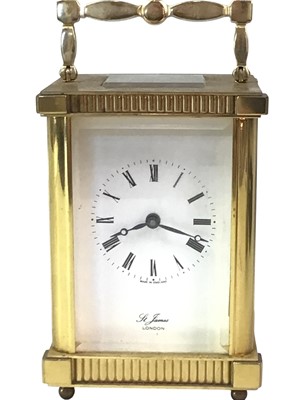 Lot 631 - CARRIAGE CLOCK