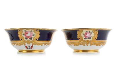 Lot 1259 - TWO PLATES AND TWO SUGAR BOWLS