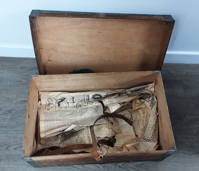 Lot 710 - THREE WOODEN LAUNDRY HAMPERS