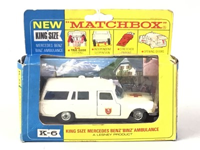 Lot 321 - MATCHBOX K-6, KING SIZE MERCEDES BENZ 'BINZ' AMBULANCE