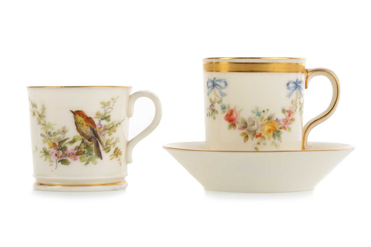 Lot 1274 - MINIATURE CUPS AND SAUCER