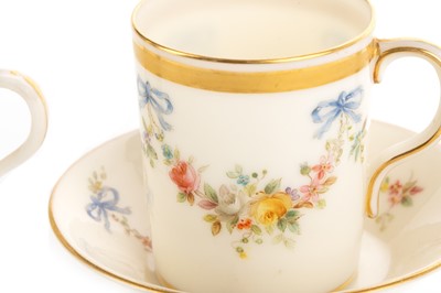 Lot 1274 - MINIATURE CUPS AND SAUCER