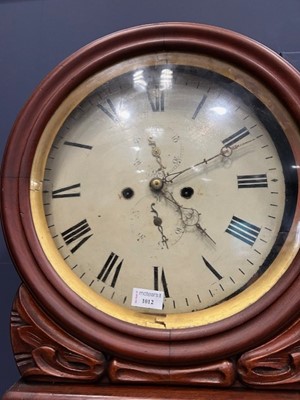 Lot 1012 - SCOTTISH MAHOGANY DRUMHEAD LONGCASE CLOCK