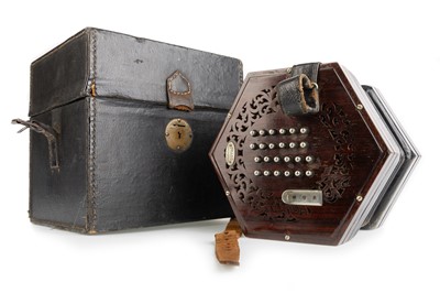 Lot 1014 - WHEATSTONE 48 BUTTON CONCERTINA
