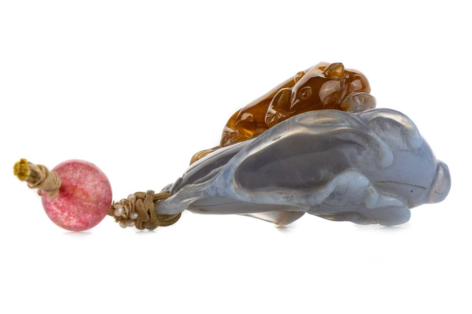 Lot 1607 - CHINESE JADEITE PENDANT