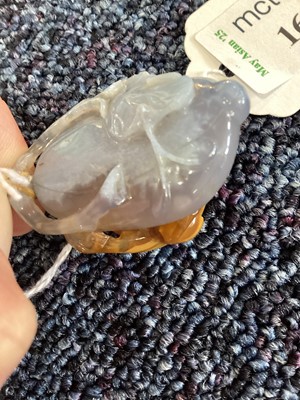 Lot 1607 - CHINESE JADEITE PENDANT