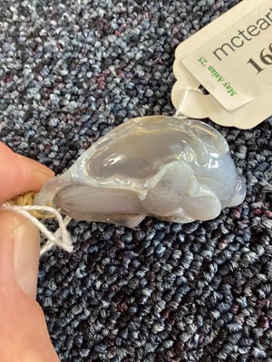 Lot 1607 - CHINESE JADEITE PENDANT