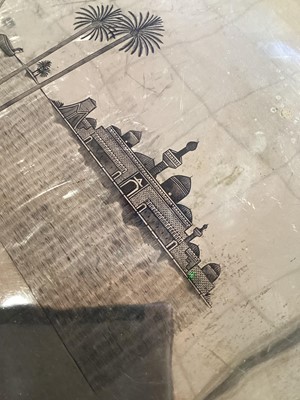 Lot 1104 - IRAQI SILVER AND NIELLO WORK TEA TRAY