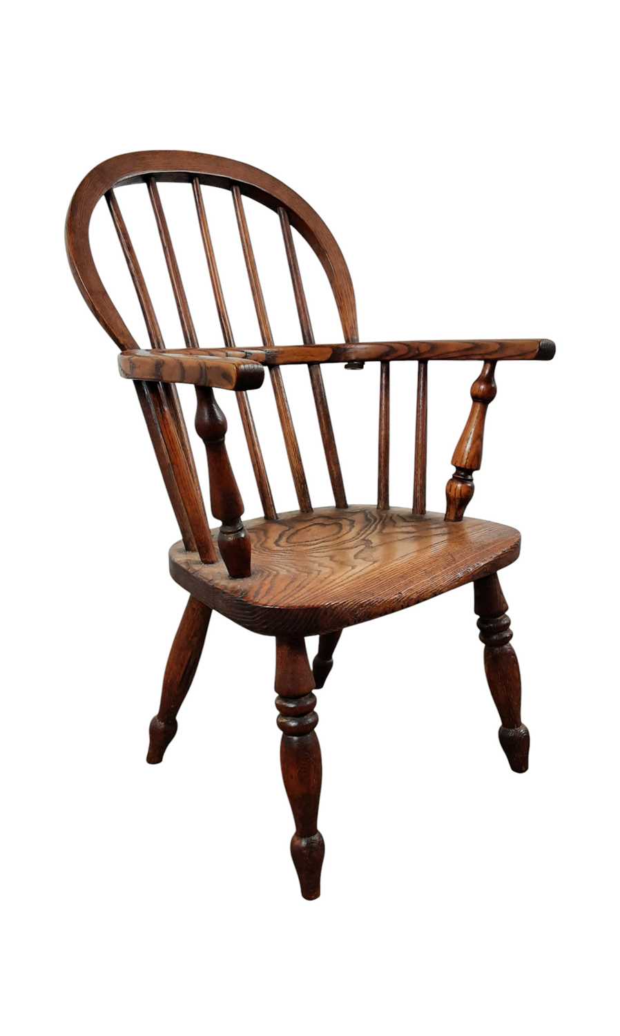 Lot 708 - CHILD'S ASH WINDSOR CHAIR