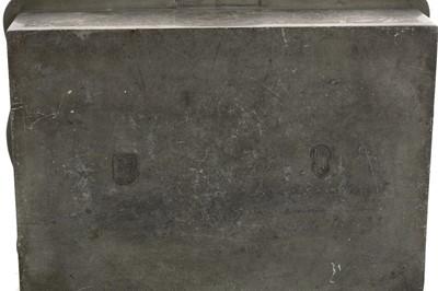 Lot 1610 - CHINESE SWATOW PEWTER BOX