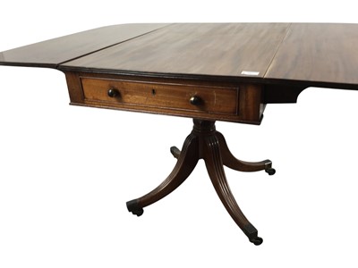 Lot 727 - MAHOGANY PEMBROKE STYLE TABLE