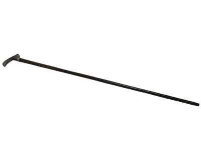 Lot 1612 - CHINESE SILVER HANDLED WALKING STICK