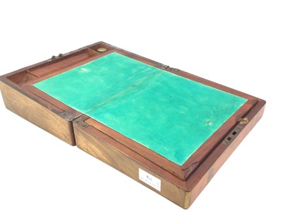 Lot 778 - MAHOGANY LAP DESK