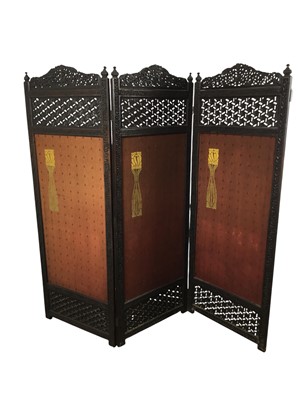 Lot 779 - BURMESE DRESSING SCREEN