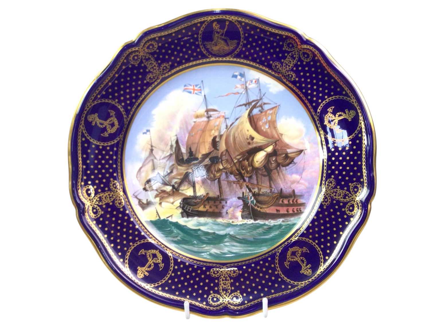 Lot 4 - TWO SPODE 'THE MARITIME ENGLAND' PLATES