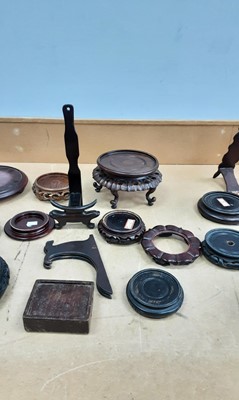 Lot 737 - COLLECTION OF CHINESE AND ASIAN HARDWOOD STANDS