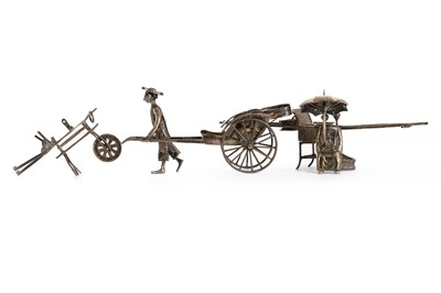 Lot 1620 - GROUP OF CHINESE SILVER ITEMS