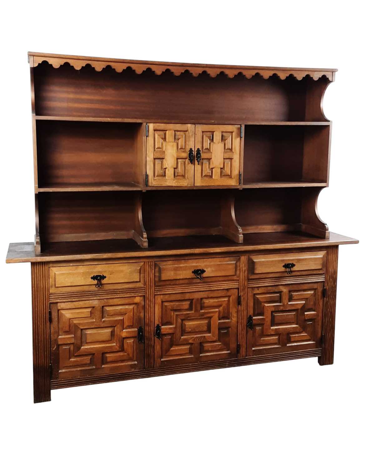 Lot 67 - LARGE MAHOGANY DRESSER