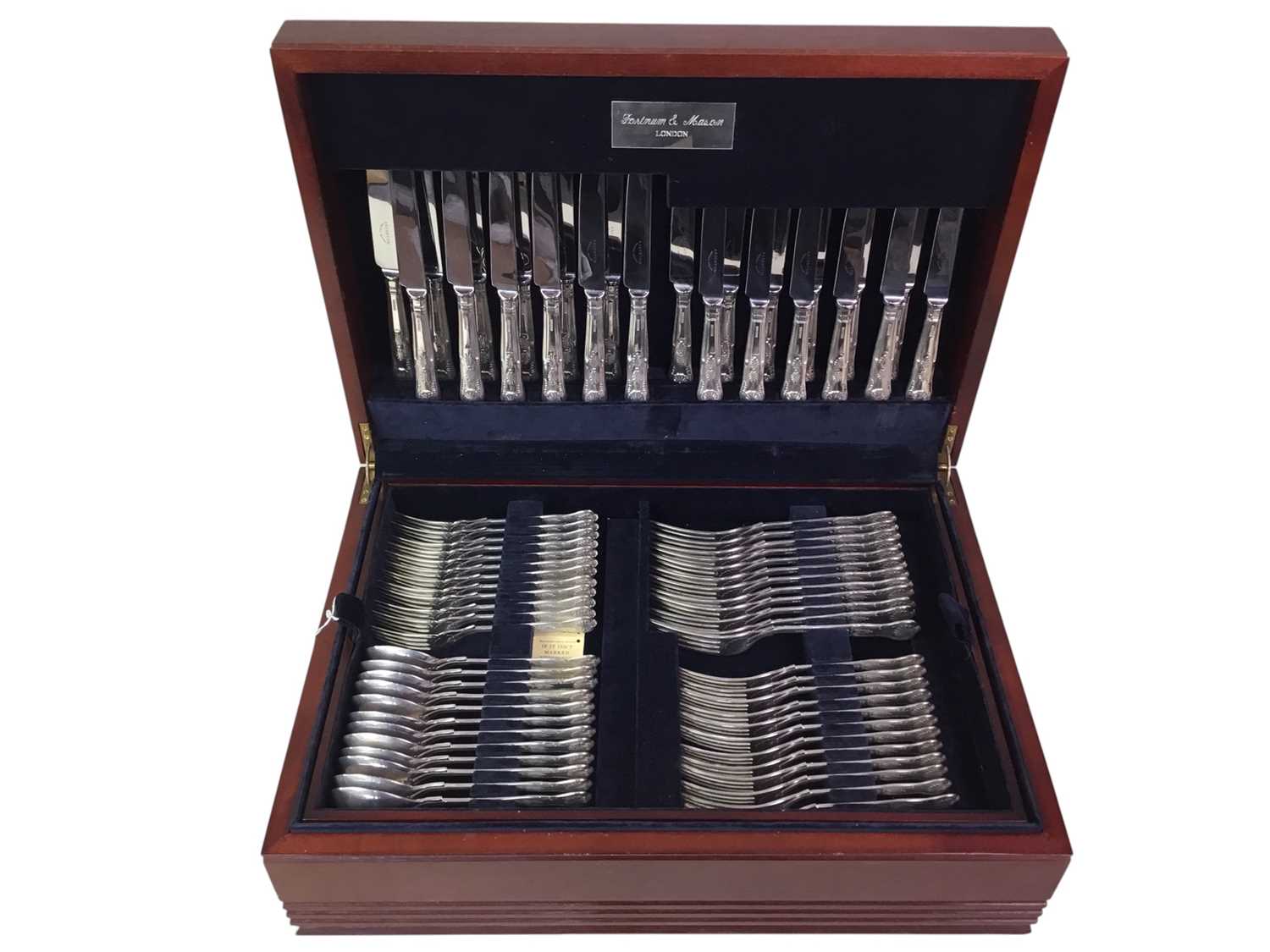 Lot 1108 - COMPLETE SUITE OF ELIZABETH II SILVER FLATWARE
