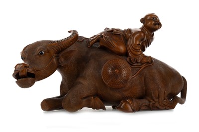 Lot 1633 - CHINESE HARDWOOD ANIMAL FIGURE