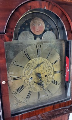 Lot 1026 - GEORGE III MAHOGANY LONGCASE CLOCK