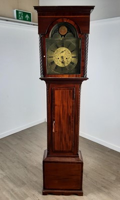 Lot 1026 - GEORGE III MAHOGANY LONGCASE CLOCK