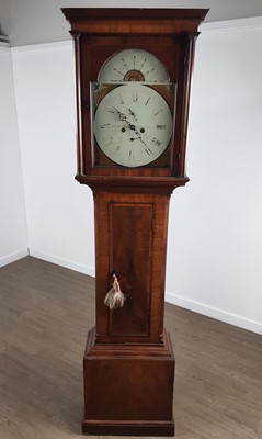 Lot 1027 - GEORGE III MAHOGANY LONGCASE CLOCK