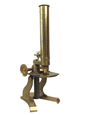 Lot 248 - BRASS MICROSCOPE