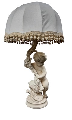 Lot 223 - RESIN FIGURAL TABLE LAMP