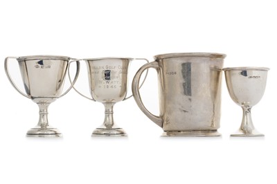 Lot 1126 - TWO SMALL SILVER TROPHIES